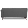 Adorn India Leaf 6 Seater Corner Sofa Left Hand Side (Grey)