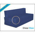 Adorn India Easy Treno 2 Seater Sofa Cum Bed Sit & Sleep Perfect for Guest, Colour Blue,4'x6', (1 Year Warranty)