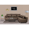 Straight line L Shape Sofa (Camel)