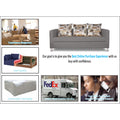 Adorn India Alita 3-1-1 Compact 5 Seater Sofa Set (Light Grey)