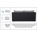 3 Seater Sofa Cum Bed Exclusive Two Tone Straight Line (Black & Grey)