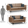 Adorn India Chilly 3+2 5 Seater Sofa Set (Beige) (3 Year Warranty)