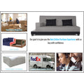 3 Seater Sofa Cum Bed Exclusive Two Tone Blake (Light Grey & Black), Wood, Foam