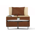 Easy 2 Seater Sofa cumbed 3x6(Brown & Beige)