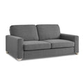 Adorn India Straight Line Five Seater Sofa Set 3-1-1 (Grey)