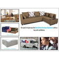 Adorn India Mclain L Shape 6 Seater Sofa (Camel)
