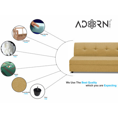 Adorn India Atlas Modular Sofa Set (Beige)