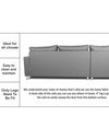 Adorn India Straight Line 6 seater L Shape Sofa set (Left Side Handle)(Light Grey)