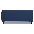 Adorn India Leaf 6 Seater Corner Sofa Left Hand Side (Blue)