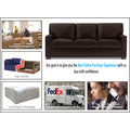 Adorn India Exclusive Rosina Leatherette 3-1-1 Sofa Set (Dark Brown)