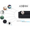 Adorn India Brisco 3 Seater Sofa (Black), Wood, Foam