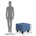 Decent 5 Puffy 1 Seater (Blue)