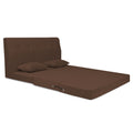 3 Seater Sofa Cum Bed Easy Highback Decent 5x6 (Brown)