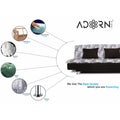 Adorn India Alenza 3 Seater Sofa Cum Bed Digitel Print (Grey)