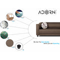 Adorn India Brisco 3 Seater Sofa (Camel)