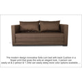3 Seater Sofa Cum Bed Straight line (Brown)