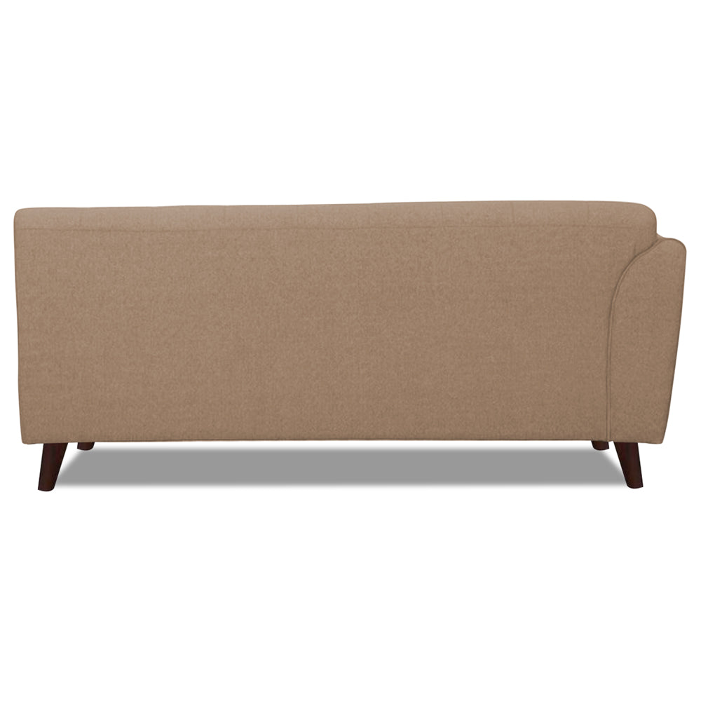 Adorn India Leaf 6 Seater Corner Sofa Right Hand Side (Beige)