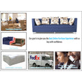 Adorn India Alica Modular Sofa Set (Blue)
