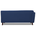 Adorn India Leaf 6 Seater Corner Sofa Right Hand Side (Blue)