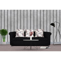 Adorn India Magnum 3 Seater Sofa (Black)