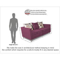 Adorn India Alita 3 Seater Compact Sofa (Light Purple, wood)