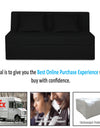 Adorn India Easy Highback Three Seater Sofa Cum Bed Decent 5' x 6' (Black)