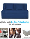 Adorn India Easy Highback Three Seater Sofa Cum Bed Decent 5' x 6' (Blue)