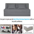 Adorn India Easy Highback 3 Seater Sofa Cum Bed Decent 6' x 6' (Grey) (1 Year Warranty)