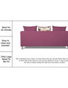 Adorn India Alita 3-1-1 Compact 5 Seater Sofa Set (Light Purple)