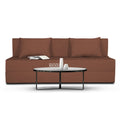 Adorn India Easy 4 Seater Sofa Cum Bed Alyn 6'x 6' (Brown) (1 Year Warranty)