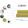 Adorn India Atlas Modular Sofa Set (Green) (3 Year Warranty)