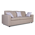 Adorn India Monteno L Shape 4 Seater Sofa Set (Beige) (3 Year Warranty)