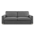 Adorn India Straight line 3 Seater Sofa (New Grey)