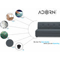 Adorn India Atlas Modular Sofa Set (Dark Grey)(3 Year Warranty)