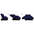 Alyssum 3 Seater Sofa Cumbed (Navy Blue & Black)