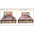 Adorn India Engineered Box Spring Queen Bed with Storage-(Matte_Multicolor)