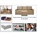 Adorn India Daffodil Three Seater Modular Sofa (Beige), Wood, Foam