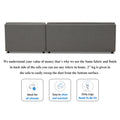 Adorn India Atlas Wood Modular Sofa Set (Light Grey) (3 Year Warranty)