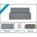 Adorn India Easy Treno 2 Seater Sofa Cum Bed Sit & Sleep Perfect for Guest, Colour Grey, 4'x6' (1 Year Warranty)