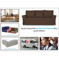 Adorn India Alexia Five Seater Sofa Set 3-1-1 (Brown)