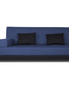 Adorn India Exclusive Two Tone Blake Three Seater Sofa Cum Bed (Blue & Black)