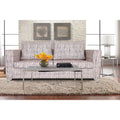 Adorn India Lancia 3 Seater Sofa Digitel Print (Grey)