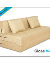 Adorn India Easy Two Seater Sofa Cum Bed Alyn 4'x 6' (Beige)