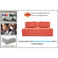 3 Seater Sofa Cum Bed Easy Poly Cotton (Red) 5x6