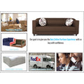Adorn India Brisco 3 Seater Sofa (Brown), Wood, Foam