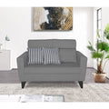 Adorn India Cardello 2 Seater Sofa (Grey) (3 Year Warranty)