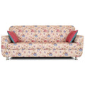 Adorn India Roselyn 3 Seater Sofa digitel Print (Beige)