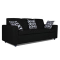 Adorn India Monteno Modular Sofa Set (Black)
