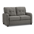 Adorn India Astor 2 Seater Sofa (Grey) (3 Year Warranty)