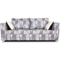 Adorn India Alanza 3 Seater Sofa Digitel Print (Grey)
